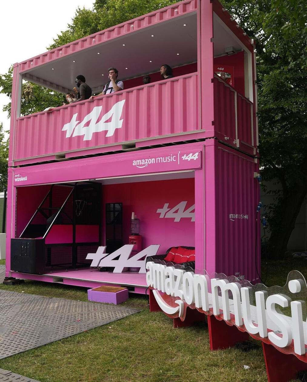 Backstage +44 and Amazon Music content capture space at Wireless Festival